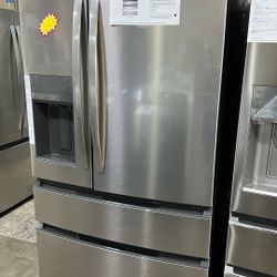 Frigidaire 4 Door Stainless Steel Refrigerator Fridge 