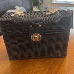 Wicker Lunchbox Purse