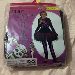 New Pink Skeleton Costume