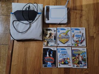 Nintendo Wii Dance pad & uDraw GameTablet with 6games