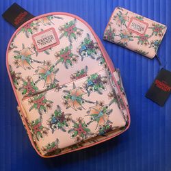 Loungefly Stranger Things Mini Backpack and Matching Wallet - Both NWTs