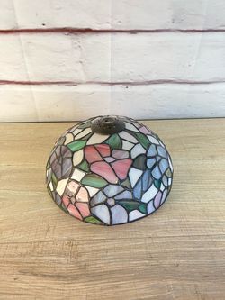 Vintage Tiffany-Style Stained Glass Lamp Shade