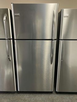Frigidaire Stainless Steel Top Mount Refrigerator - Spacious