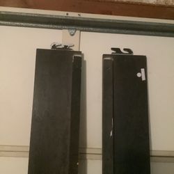 Wood Hook On Side Rails For Bed, Black