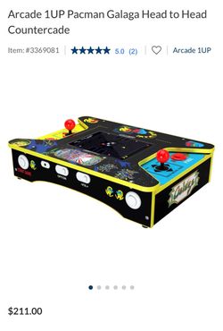 Arcade 1UP Pacman Galaga Head to Head Countercade