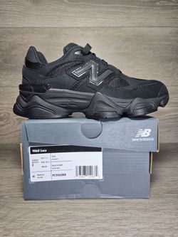 New Balance 9060 Little Kids' Shoes Black / Black PC9060BB Size 2  Youth NEW