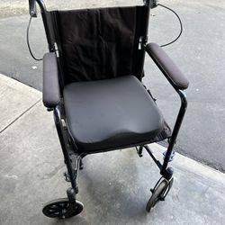 12” Wheel Transfer Chair With Cushion