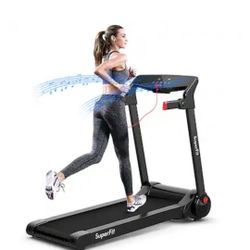 Costway
Costway - 3HP Folding Electric Treadmill Running Machine w/ Speaker - Red