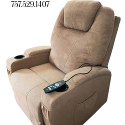 PRACTICALLY NEW!! Recliner Chair  w/Remote Adjustable Recline & Leg Support