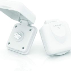 Furrion Mini TV/SAT White Inlet Square with F-Type Connector - NEW