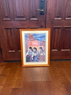 AMADO M.PENA "MESTIZO SERIES: PASEO POR EL VALLE" FRAMED COLOR POSTER 2004