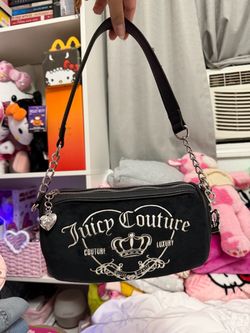 juicy couture black barrel bag