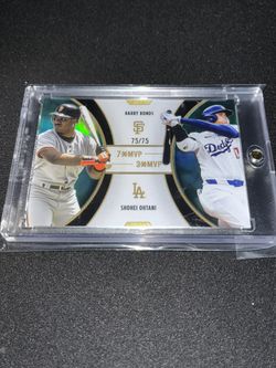 2025 Topps "3X MVP" Shohei Ohtani & Barry Bonds AQUA Foil /75 Dual #D1 SP. $250