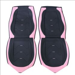 *Pink* PU Leather 5 Seat Covers Full Set Front & Rear Cushion Fits Toyota Corolla Car