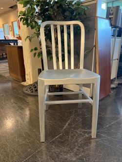 Metallic Silver Chair