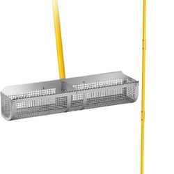 28" Aluminum Debris Collector for Lake & Pond, Heavy Duty Skimmer Yellow
