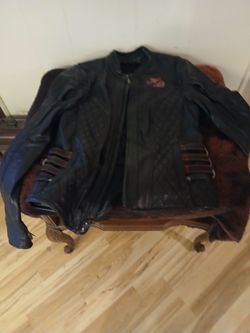 Harley Davidson women's black leather jacket