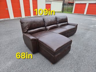FREE DELIVERY Leather Couch Sofa Sectional 3 Piece