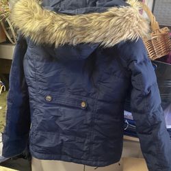 Navy Blue Hollister Jacket