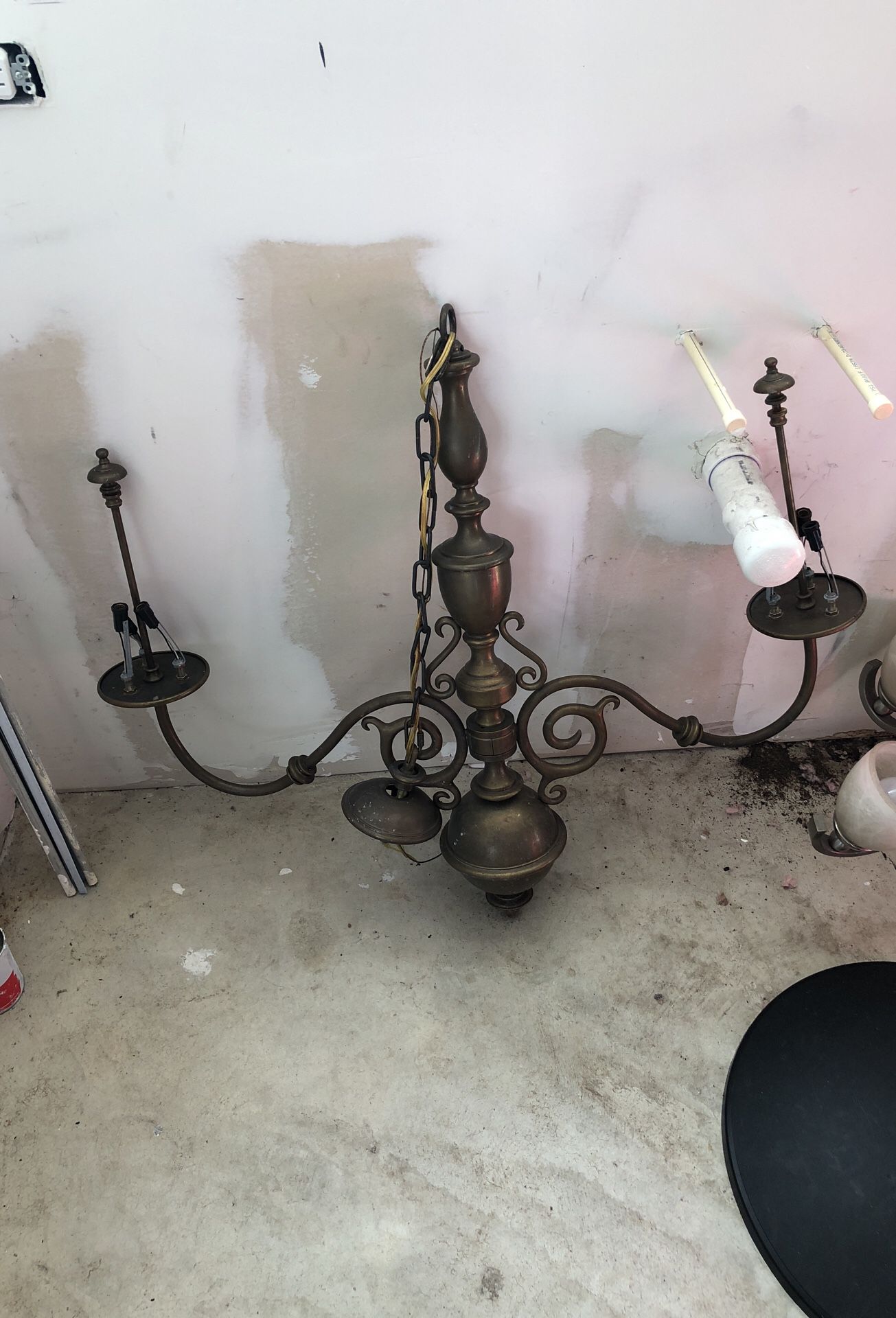 One brass lamp and one original 40 each