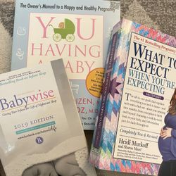 Three Baby Books Bundle or Individual - What To Expect When You’re Expecting, Babywise And You Having A Baby