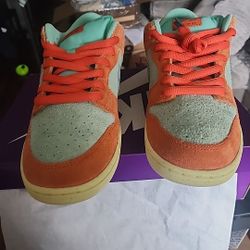 Nike Sb Dunk Low Pro Orange Emerarld Rise