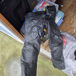 AGVSPORT Kevlar Motorcycle Leather Pants Size 42