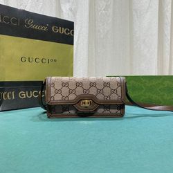 Gucci Women's Mini Luce Calf Leather Shoulder Bag