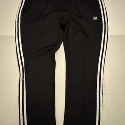 Pre Owned Excellent  Adidas Originals  Aeroready Track Pants  Embroidered  Creased Black White  Men  Size 3XL 