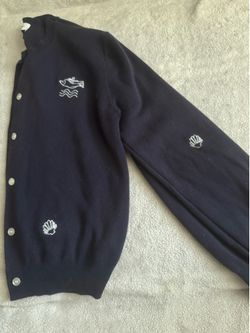 Fire Assembly Dark Blue Cardigan Sweater