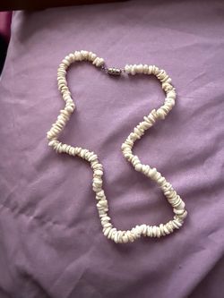 White Puka Shell Beaded Necklace