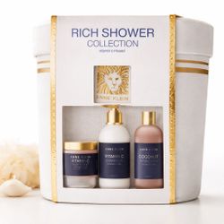 ✨ Anne Klein Rich Shower Collection Gift Set – Vitamin C Infused, Luxury Bath Set with Basket (New)