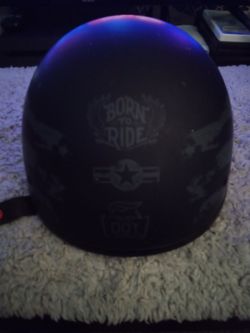 Dot approved half shell motorcycle helmet!