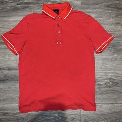 Red Armani Exchange Polo 