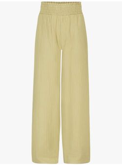 Billabong Girls' New Waves Mid-Rise Relaxed Fit Wide Leg Pants Large