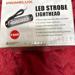 Amber Surface Mount Strobe Lights for Trucks,2026 Updated [SAE Class 1] Warning Lights with Alternating & Sync Modes, IP