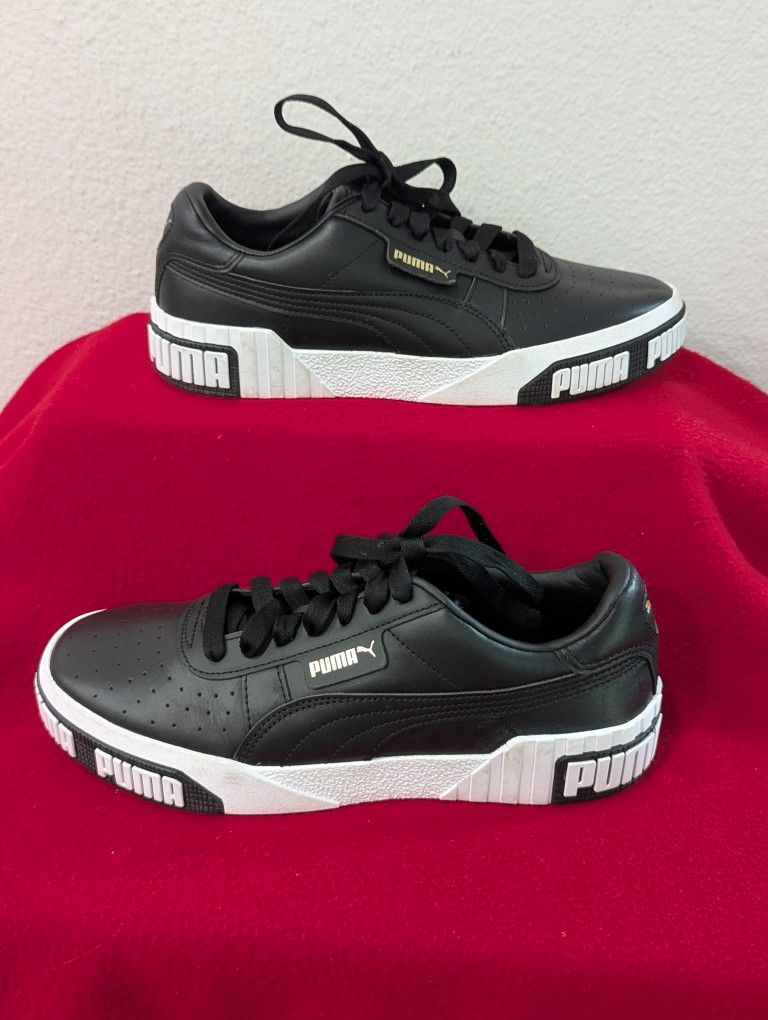 PUMA CALI BOLD
BLACK/GOLD/WHITE WOMEN Shoes Size 9.5
