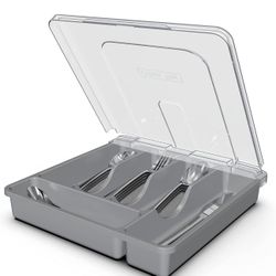Grey Cutlery Tray