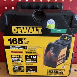 165 Ft Red Self -leveling Crossline Laser Level 