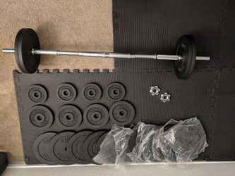 Papababe adjustable dumbbells cast iron with connecter. Upto 100 lbs each. Comes as pair.