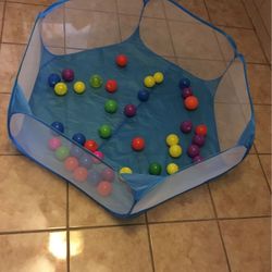  Piscina de Bolas Portátil para Niños,