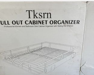 New Pull Out Cabinet Organizer Chrome Metal 