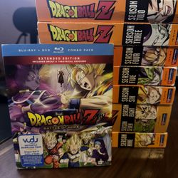 Dragon Ball Z - Digitally Remastered - Seasons 1 - 9 (Used) + Battle Of Gods Blue Ray. 