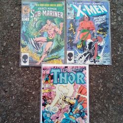 Lot Of 3 80s Marvel Comics 11.00