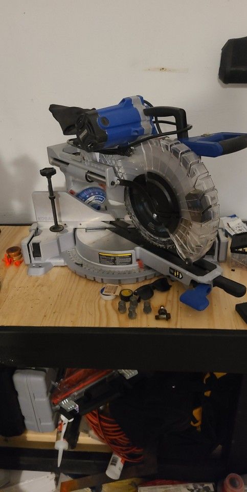 12in Kobalt Bi Leveling Glide Miter Saw 15amps