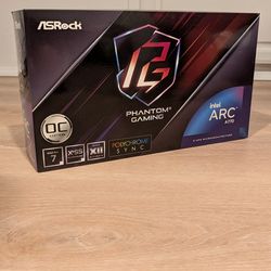 ASRock Intel Arc A770 Phantom Gaming 16GB OC NEW- 16GB GDDR6 / XeSS / Polychrome SYNC