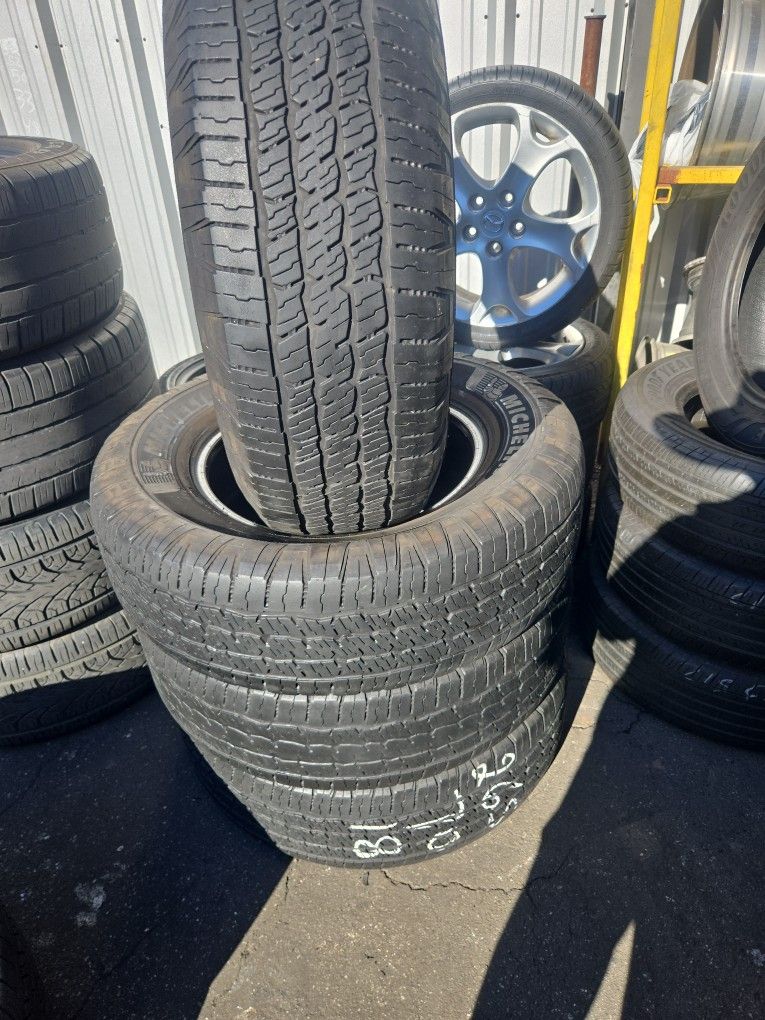 Set Of Four Used Tires 265/70-18 Michelin