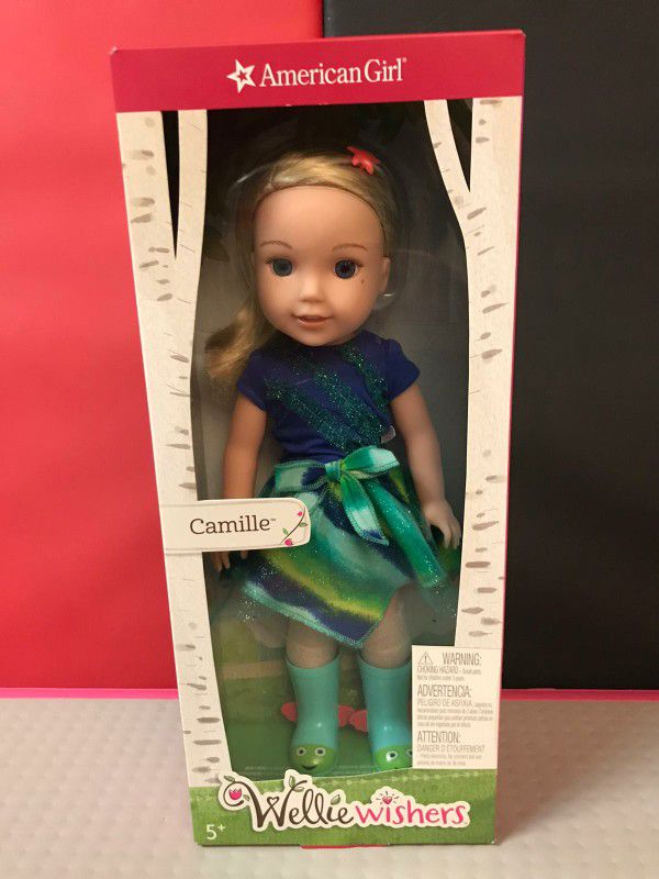 American Girl WellieWishers Camille Doll, new in box never been out of the box