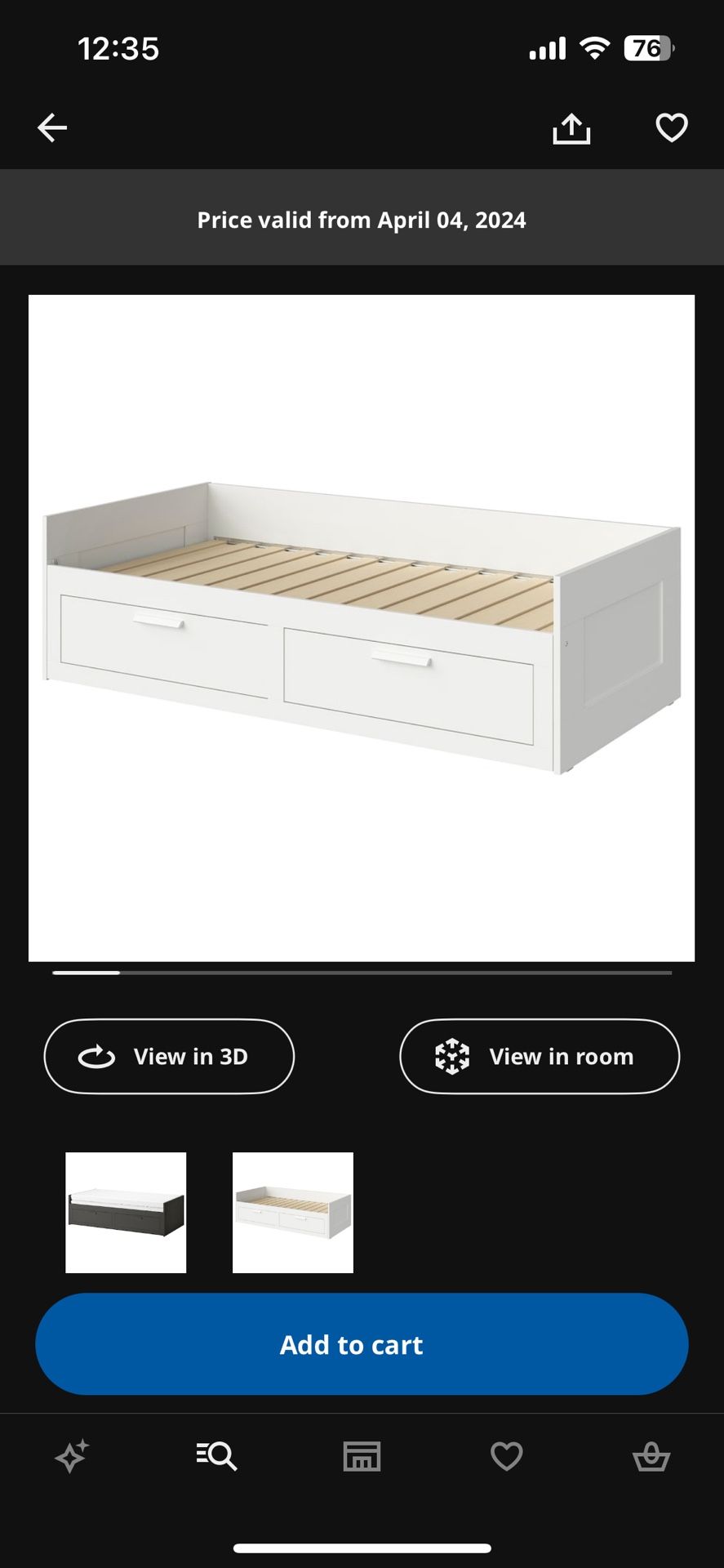 Twin-King Bed Frame