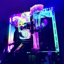 Liquid Water Cooling Gaming PC Desktop — Ryzen 9 5900X / RTX 3080 / 64GB DDR4 / 2TB SSD